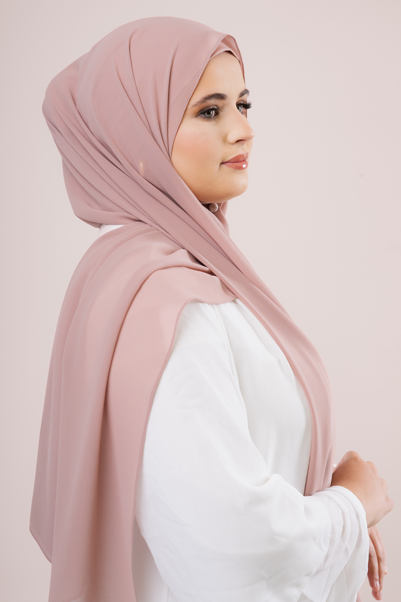 DUSTY PINK - Chiffon Hijab Set