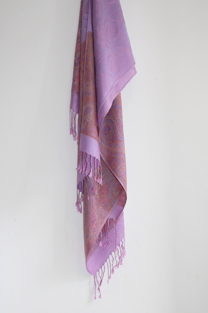 PURPLE BLOSSOM- Pashmina