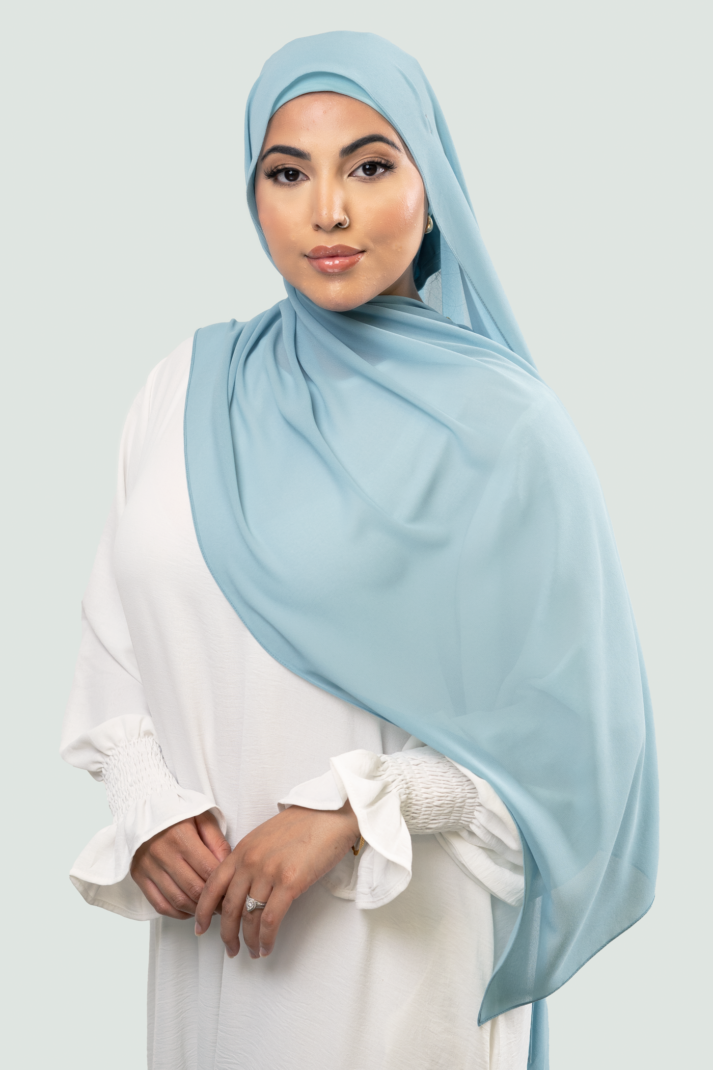 CELESTRIAL BLUE - Chiffon Hijab Set