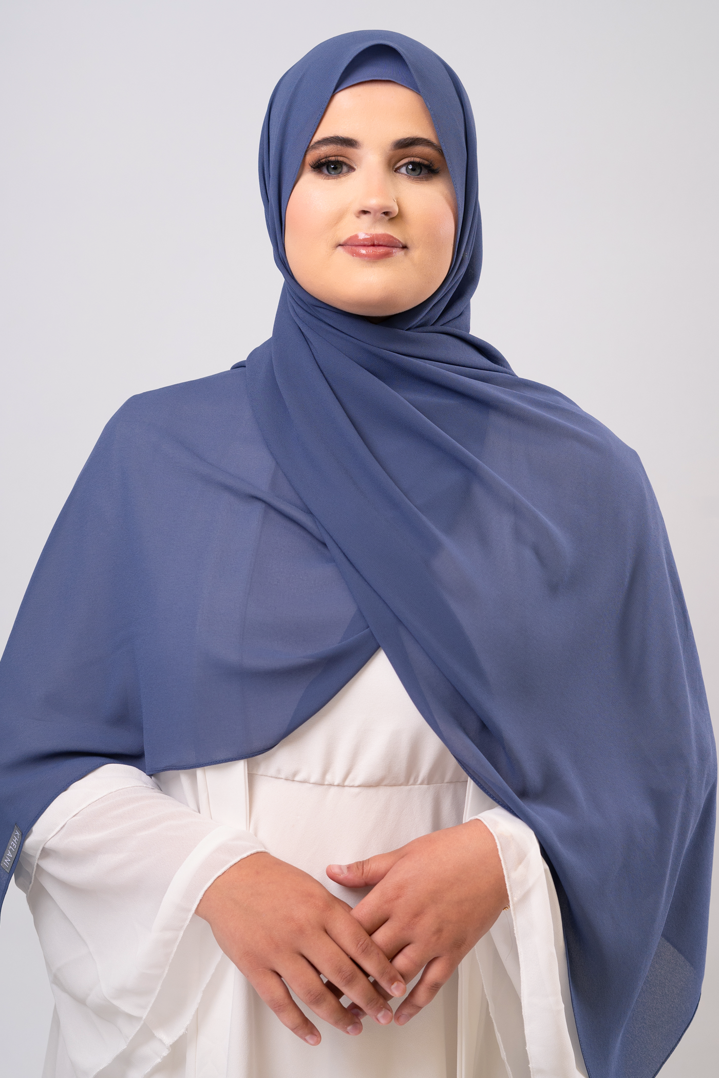 SLATE BLUE - Chiffon Hijab Set