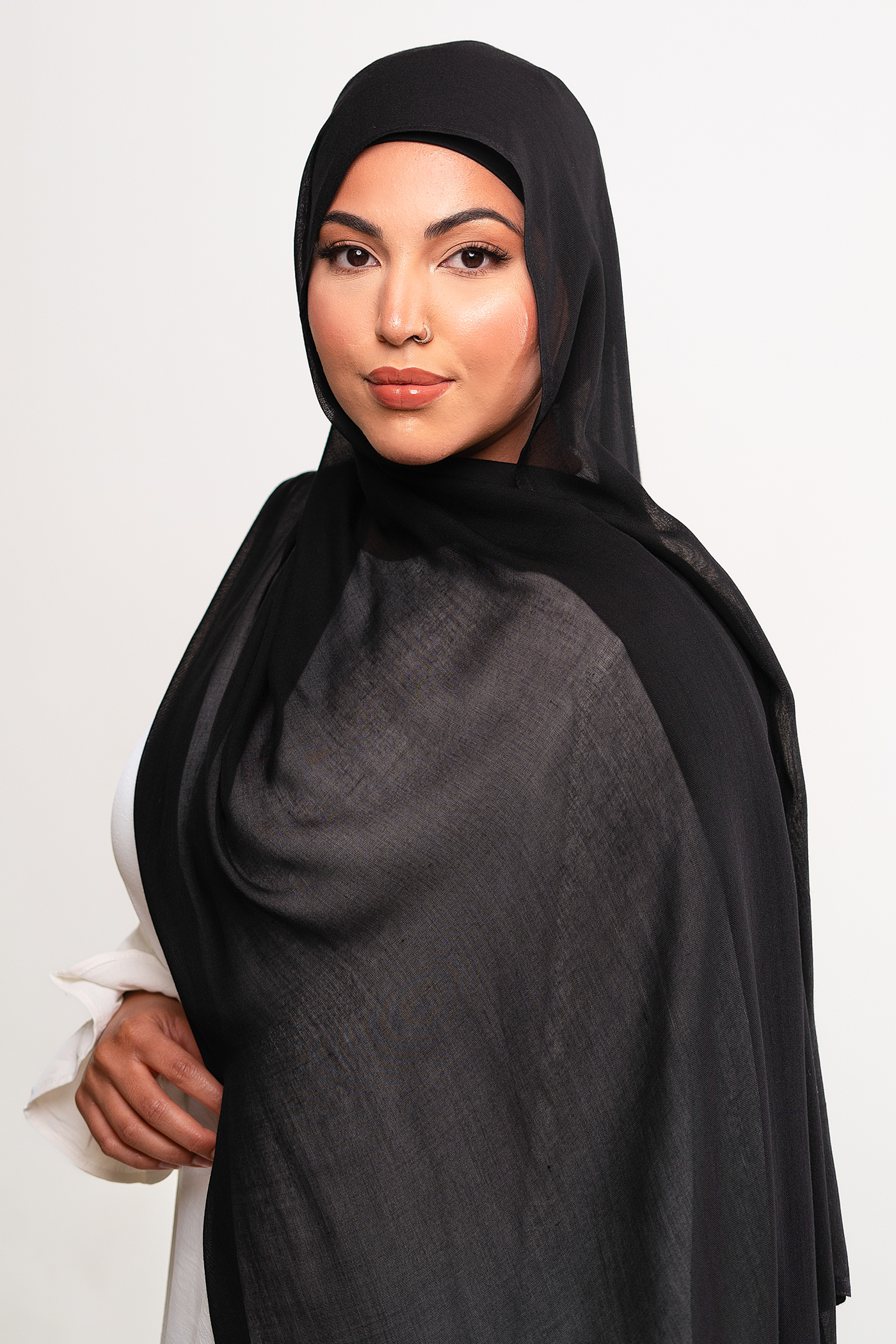 BLACK - Modal Hijab Set