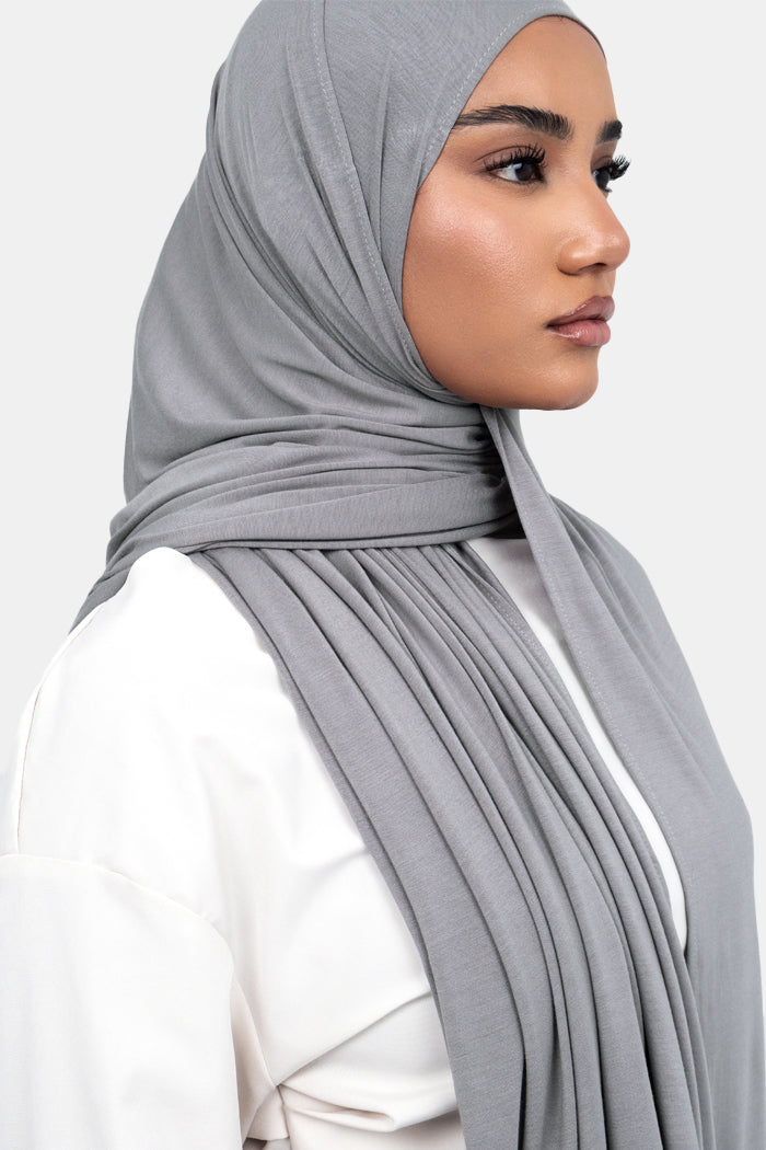 GREY MIST - Modal Jersey Hijab