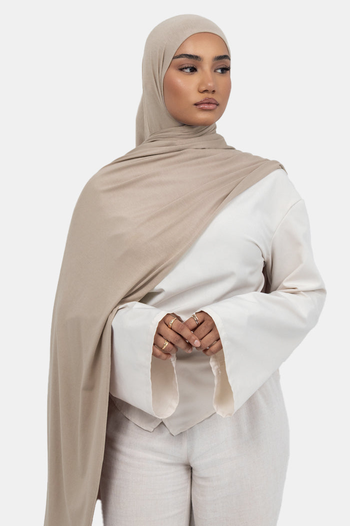EARTHY TAUPE - Modal Jersey Hijab