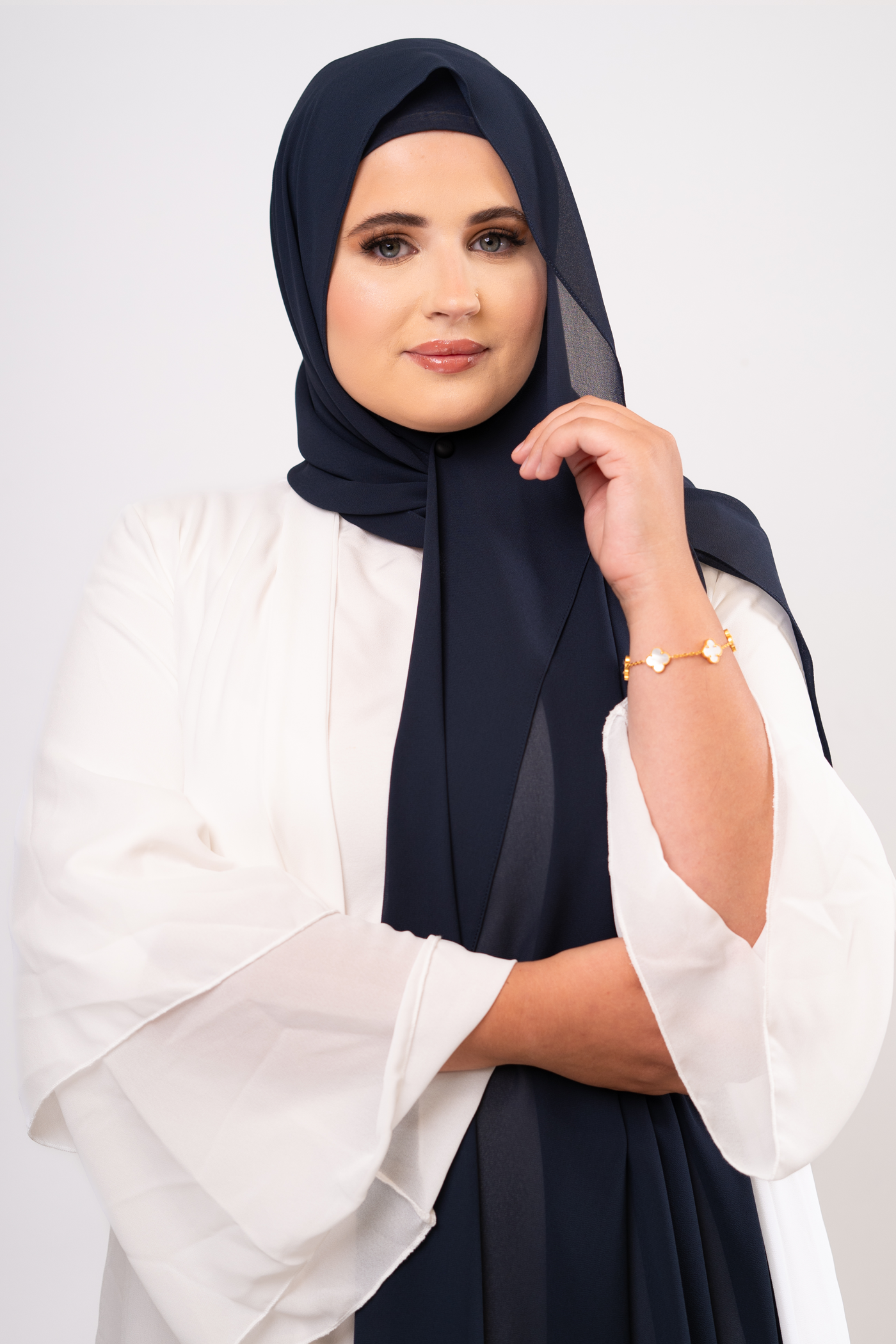 GRAPHITE BLUE - Chiffon Hijab Set