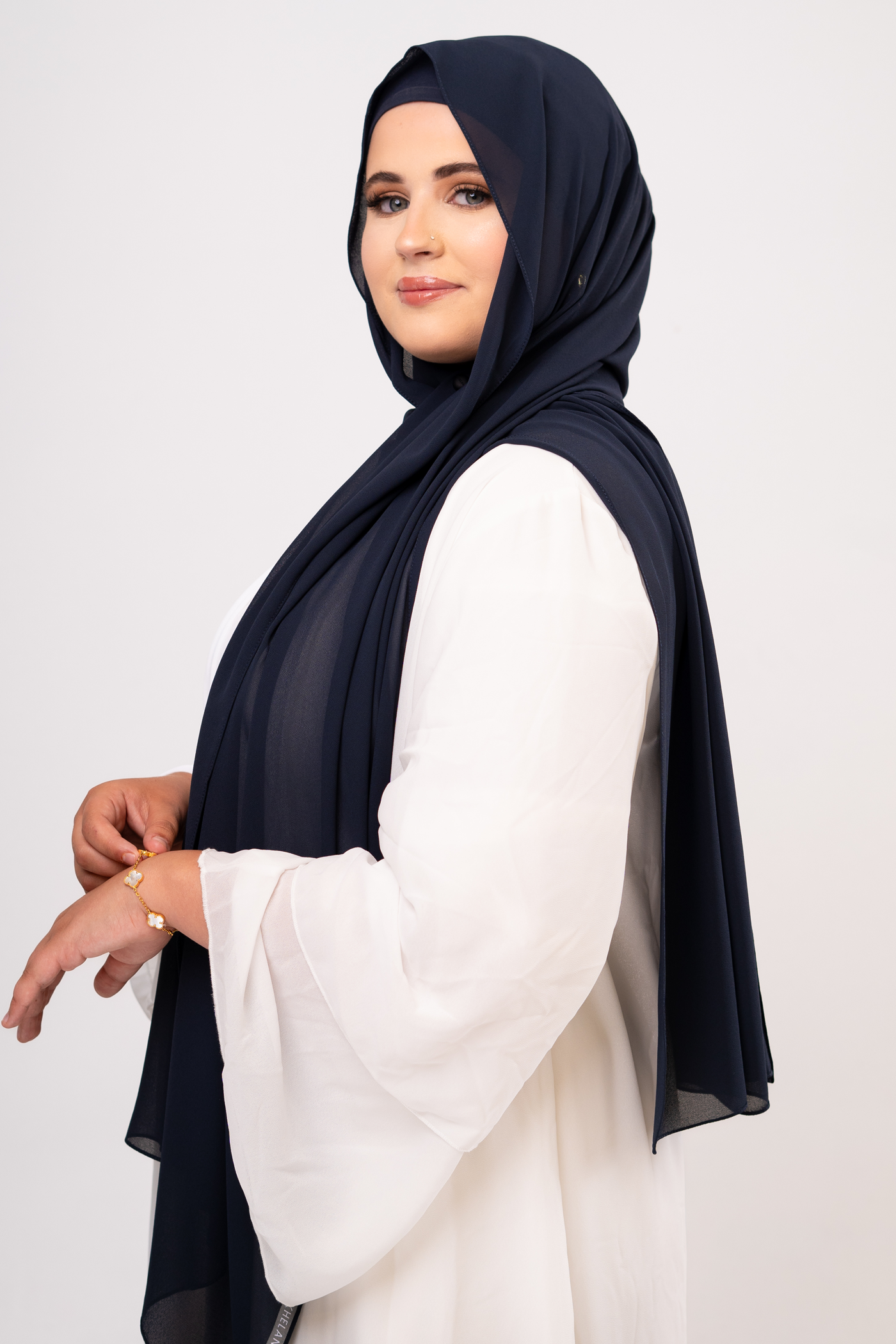 GRAPHITE BLUE - Chiffon Hijab Set