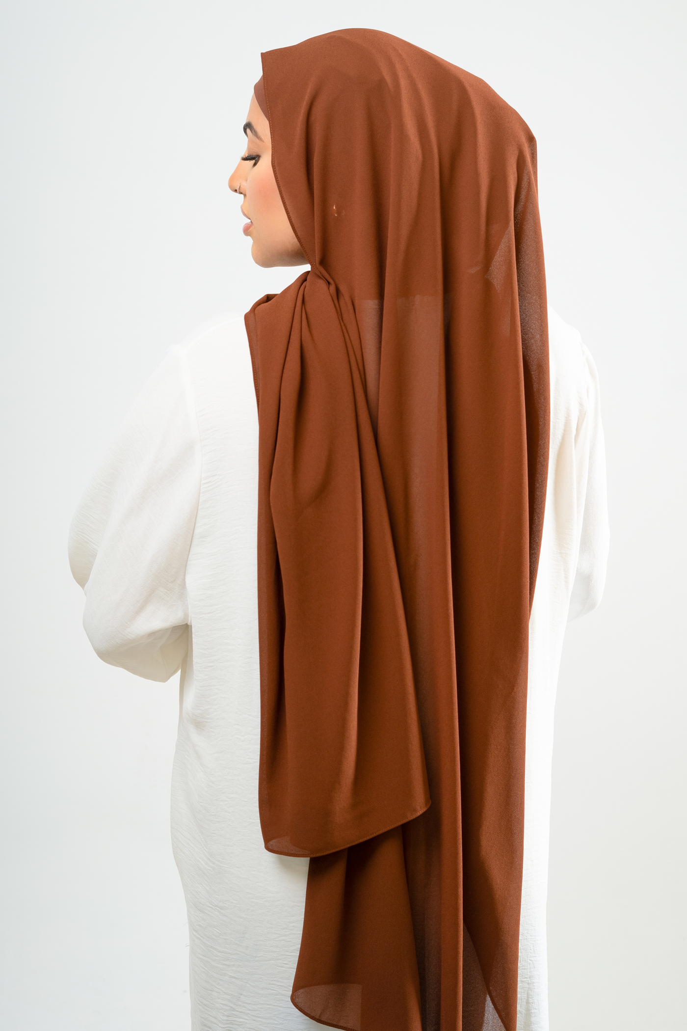 BURNT SIENNA - Chiffon Hijab Set