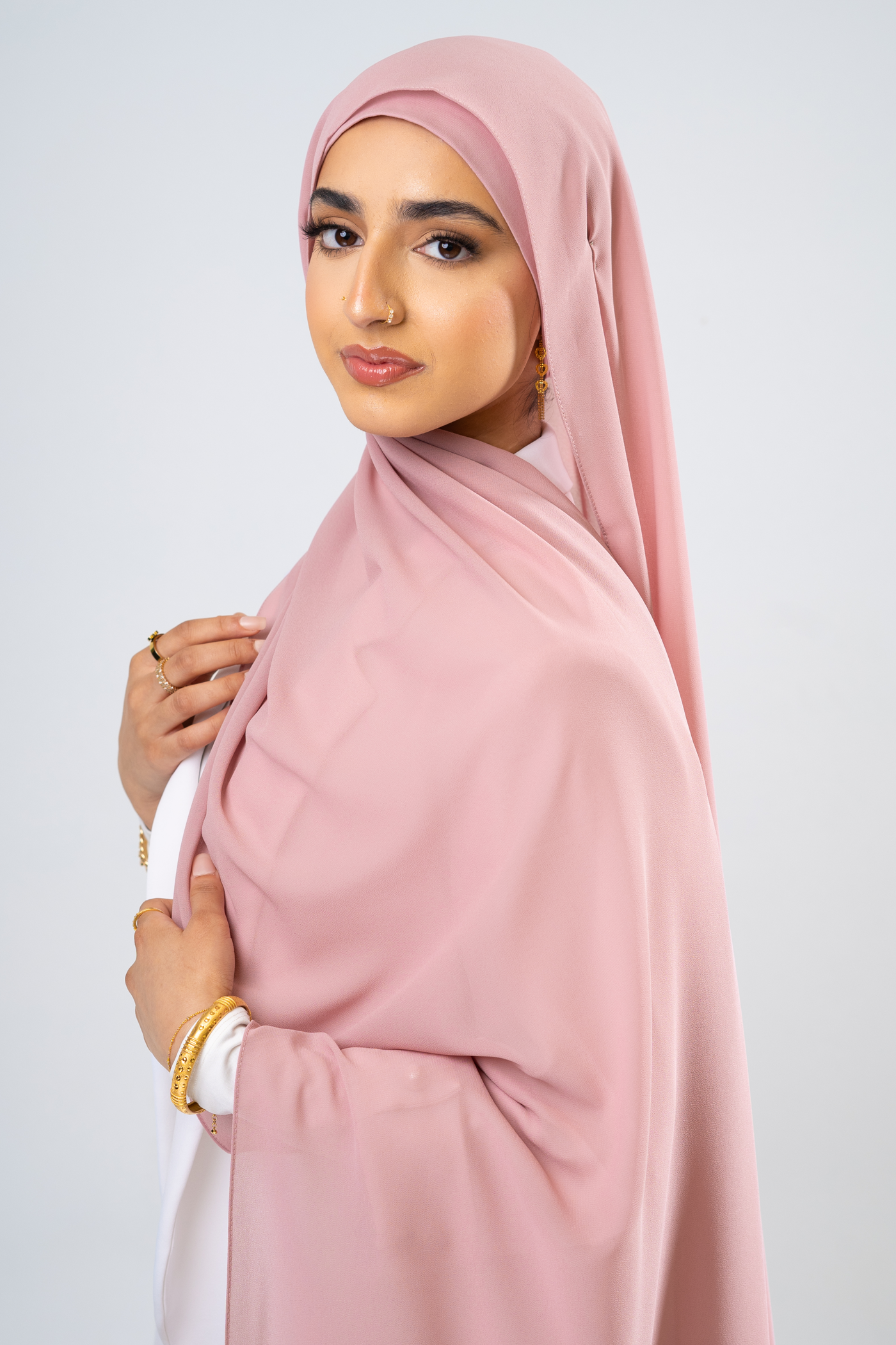 PASTEL BLUSH - Chiffon Hijab Set