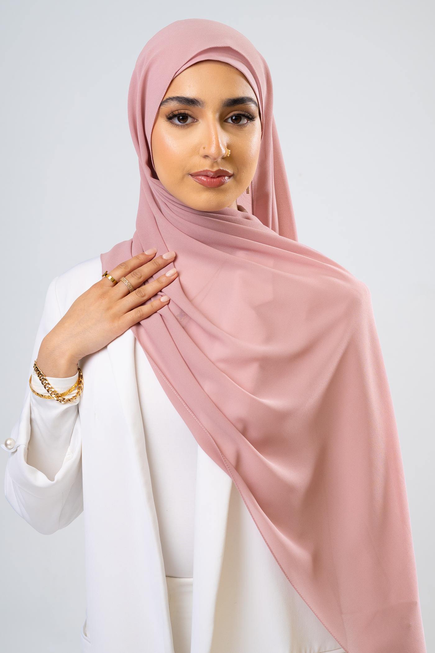 PASTEL BLUSH - Chiffon Hijab Set