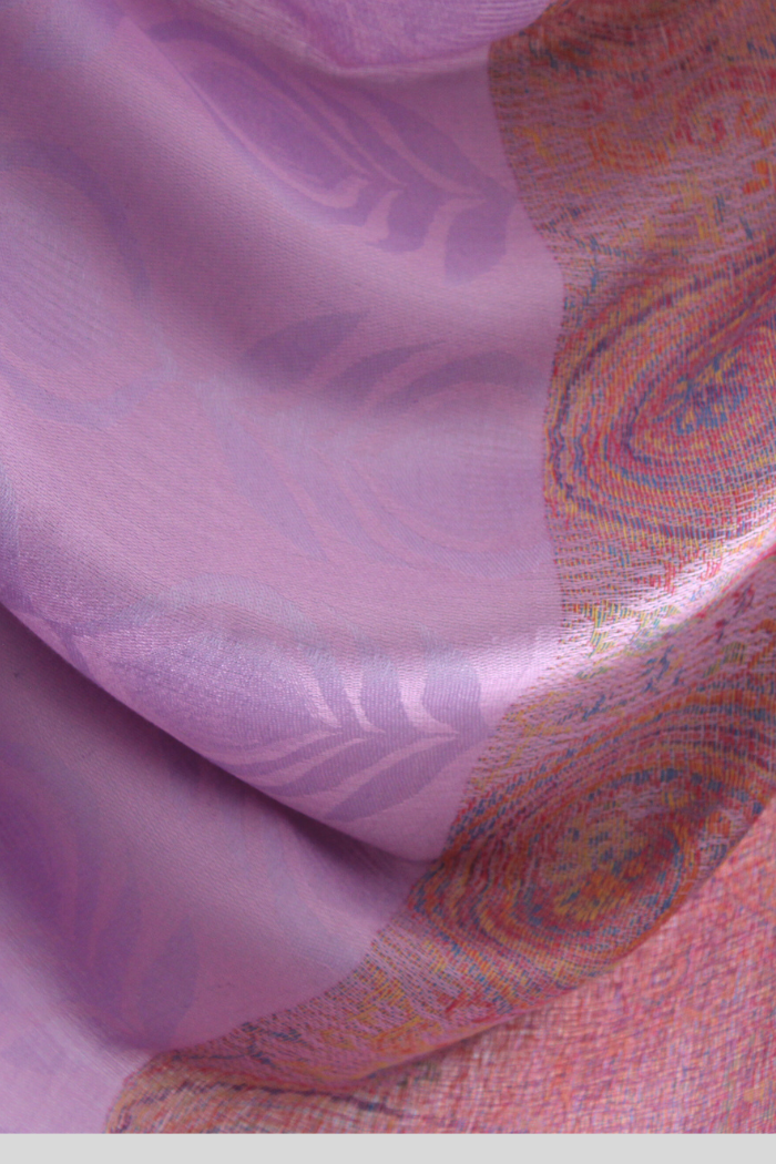 PURPLE BLOSSOM- Pashmina