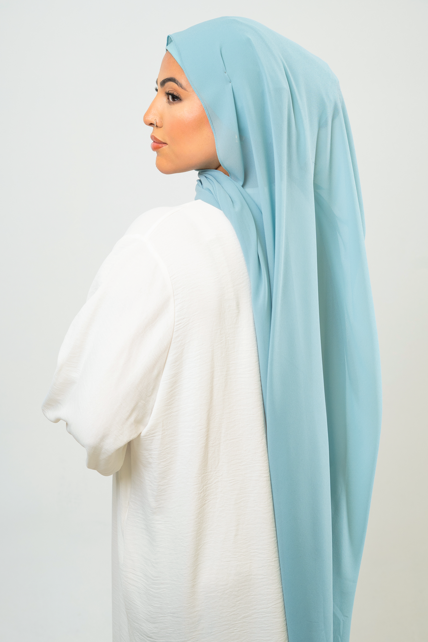 CELESTRIAL BLUE - Chiffon Hijab Set