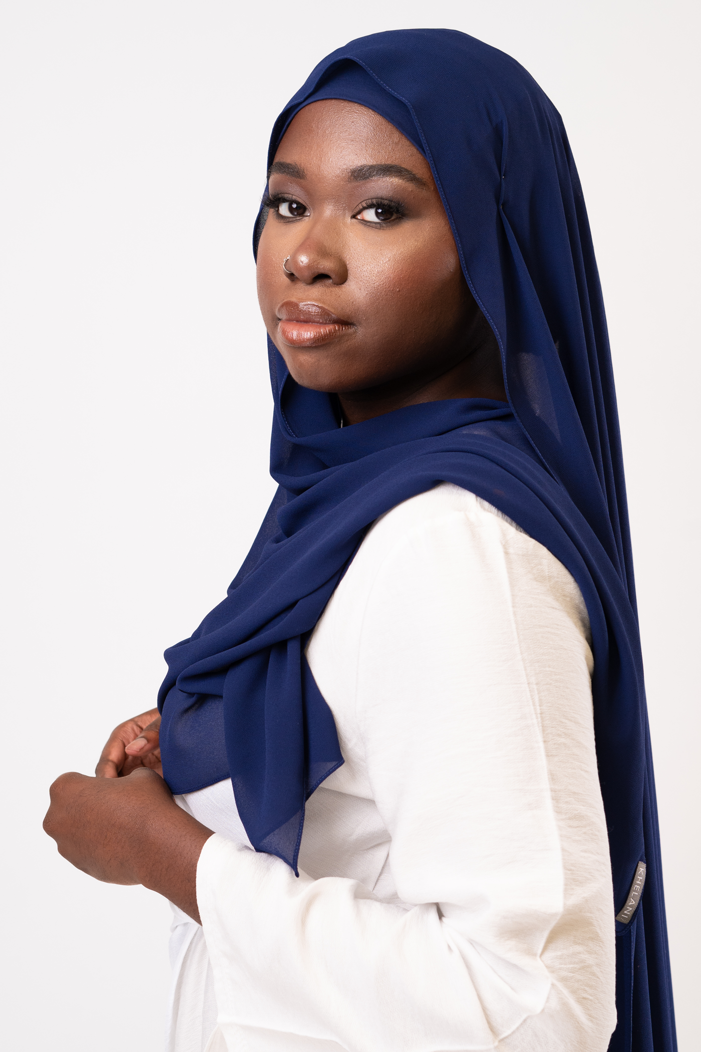 SPACE BLUE - Chiffon Hijab Set