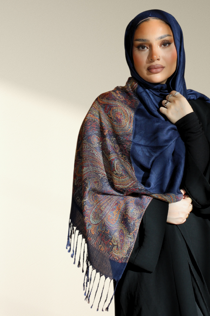 MIDNIGHT BLUE- Pashmina