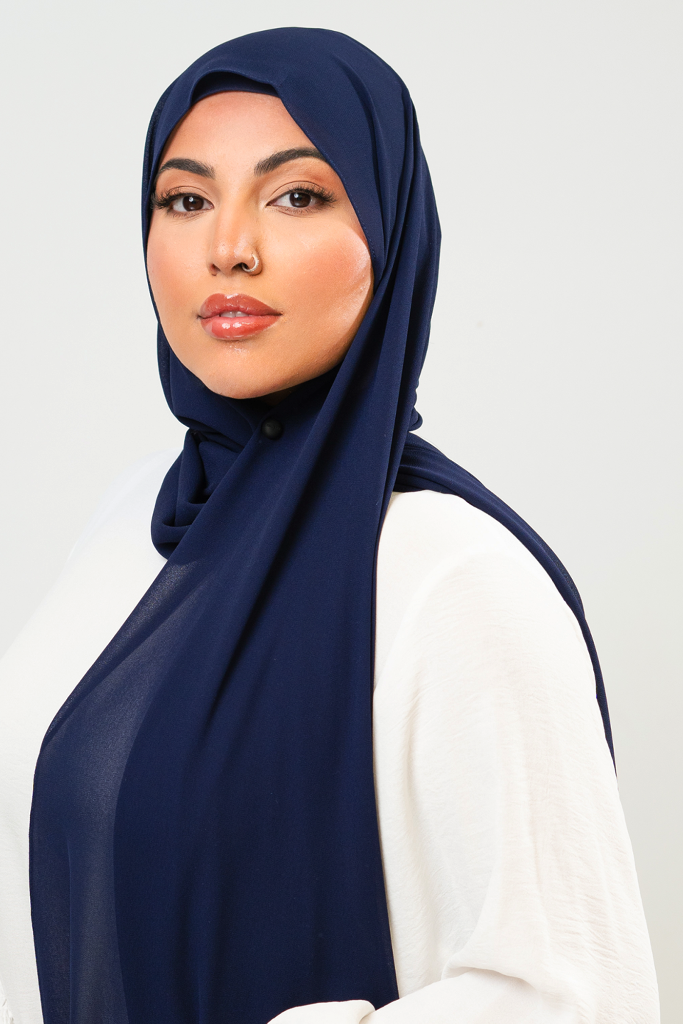 NAVY - Chiffon Hijab Set