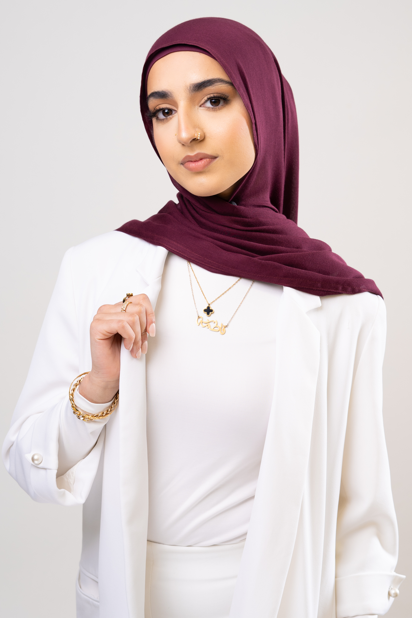 MULBERRY PLUM - Modal Hijab Set