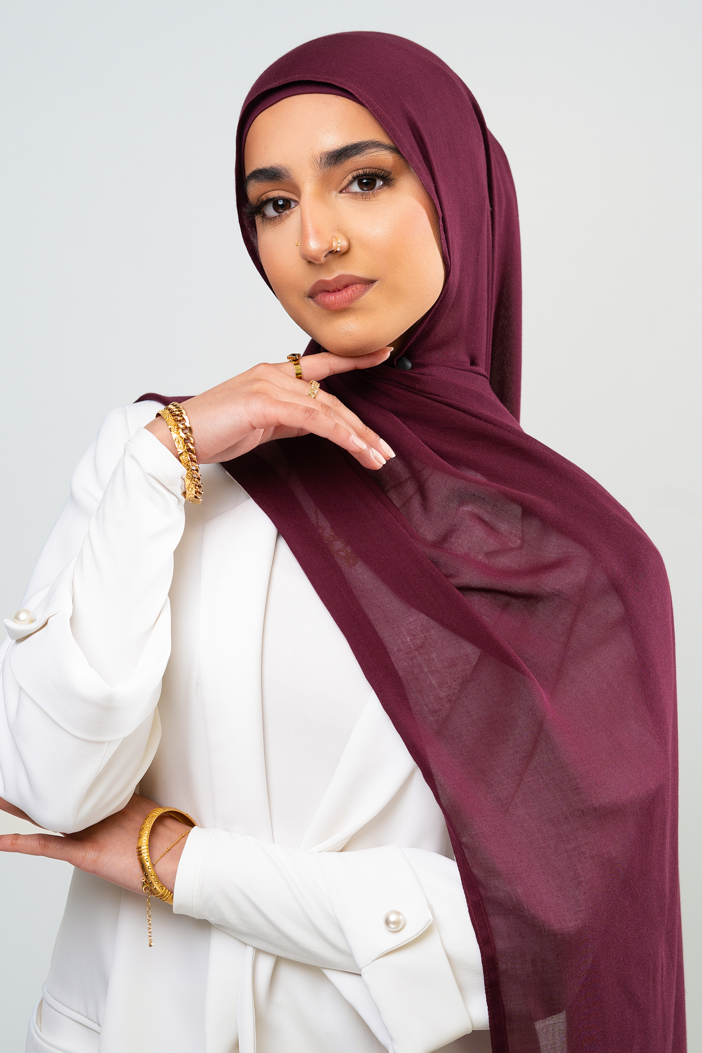 MULBERRY PLUM - Modal Hijab Set