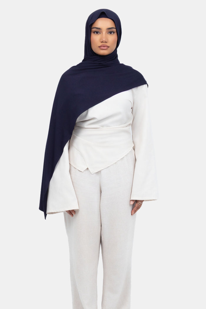 DEEP NAVY - Bamboo Jersey Set