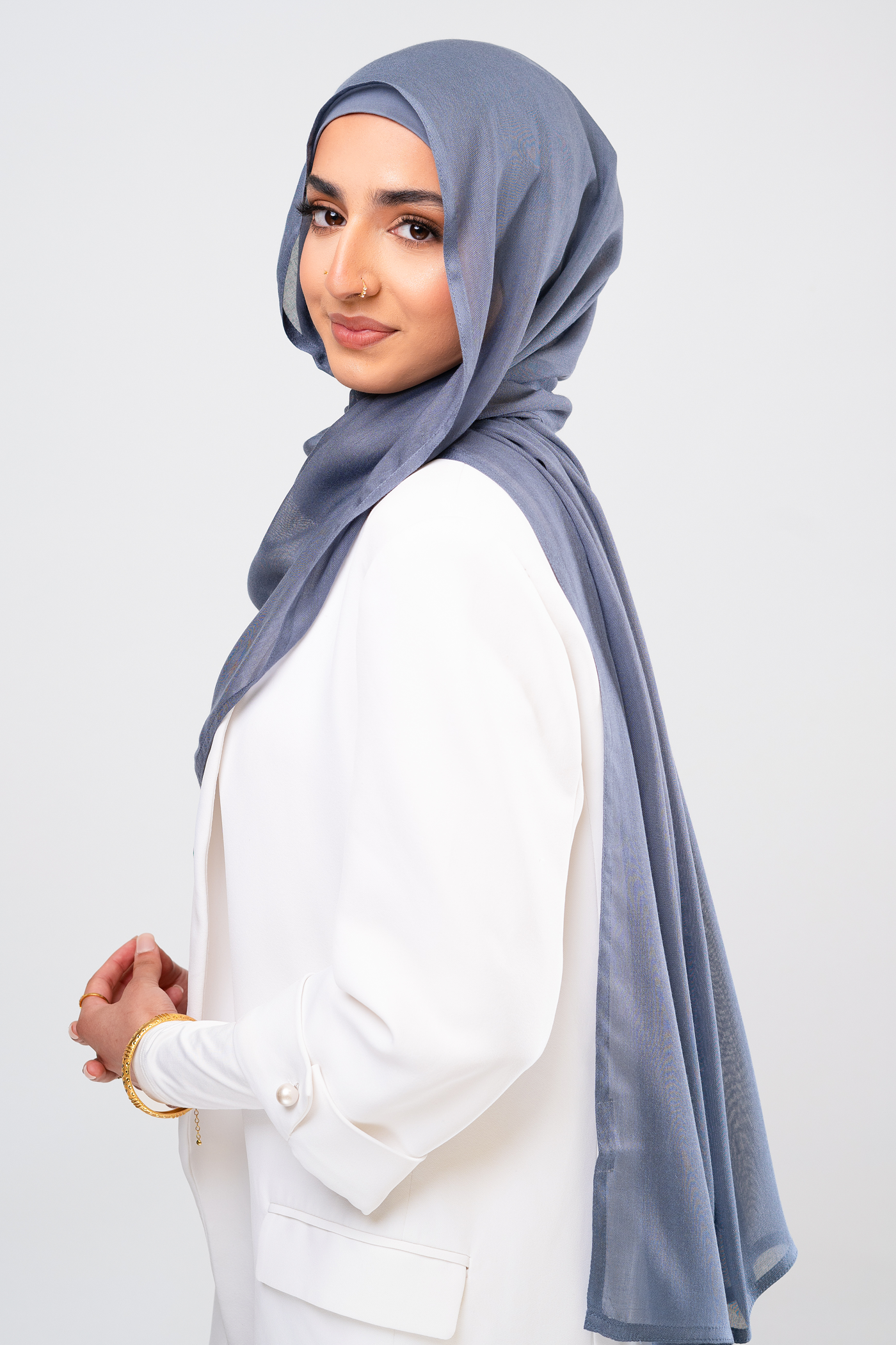 EMIRATI BLUE - Modal Hijab Set