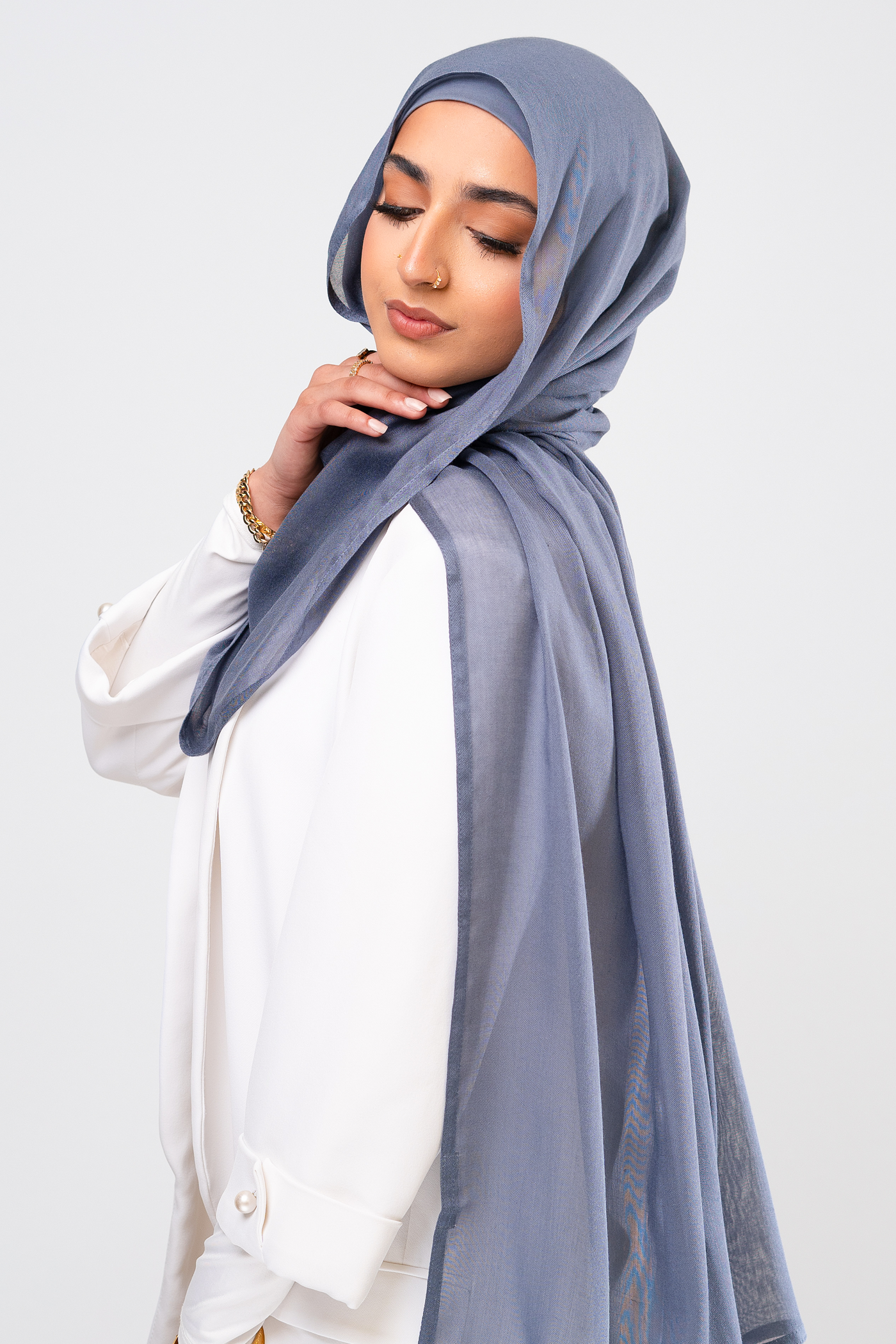 EMIRATI BLUE - Modal Hijab Set