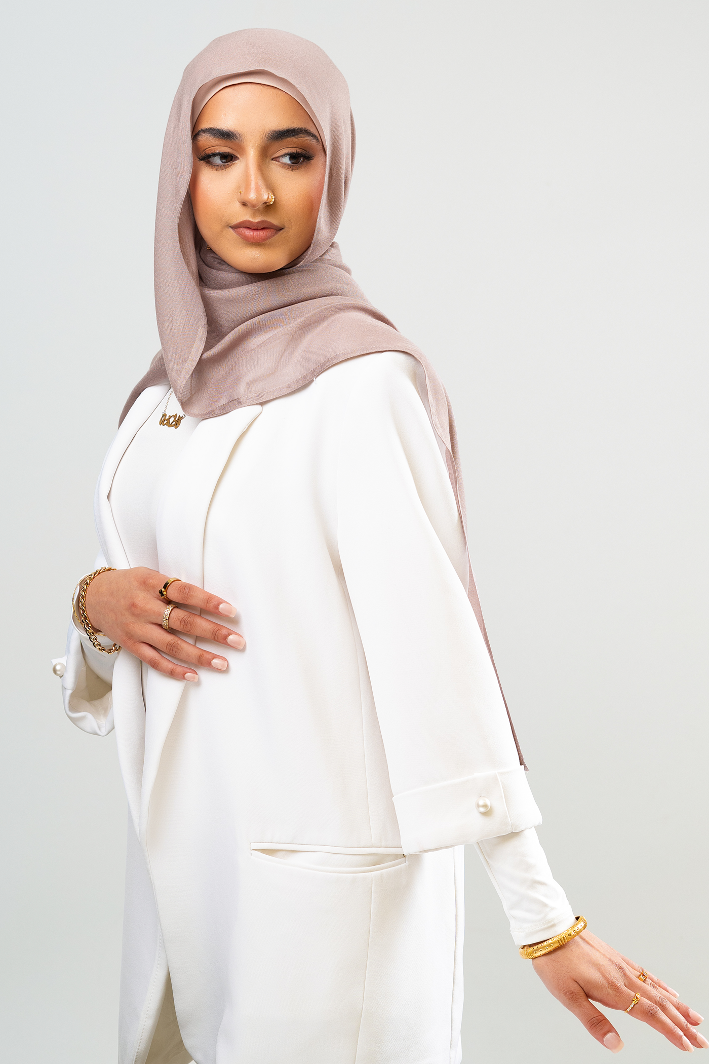 TRULY TAUPE - Modal Hijab Set