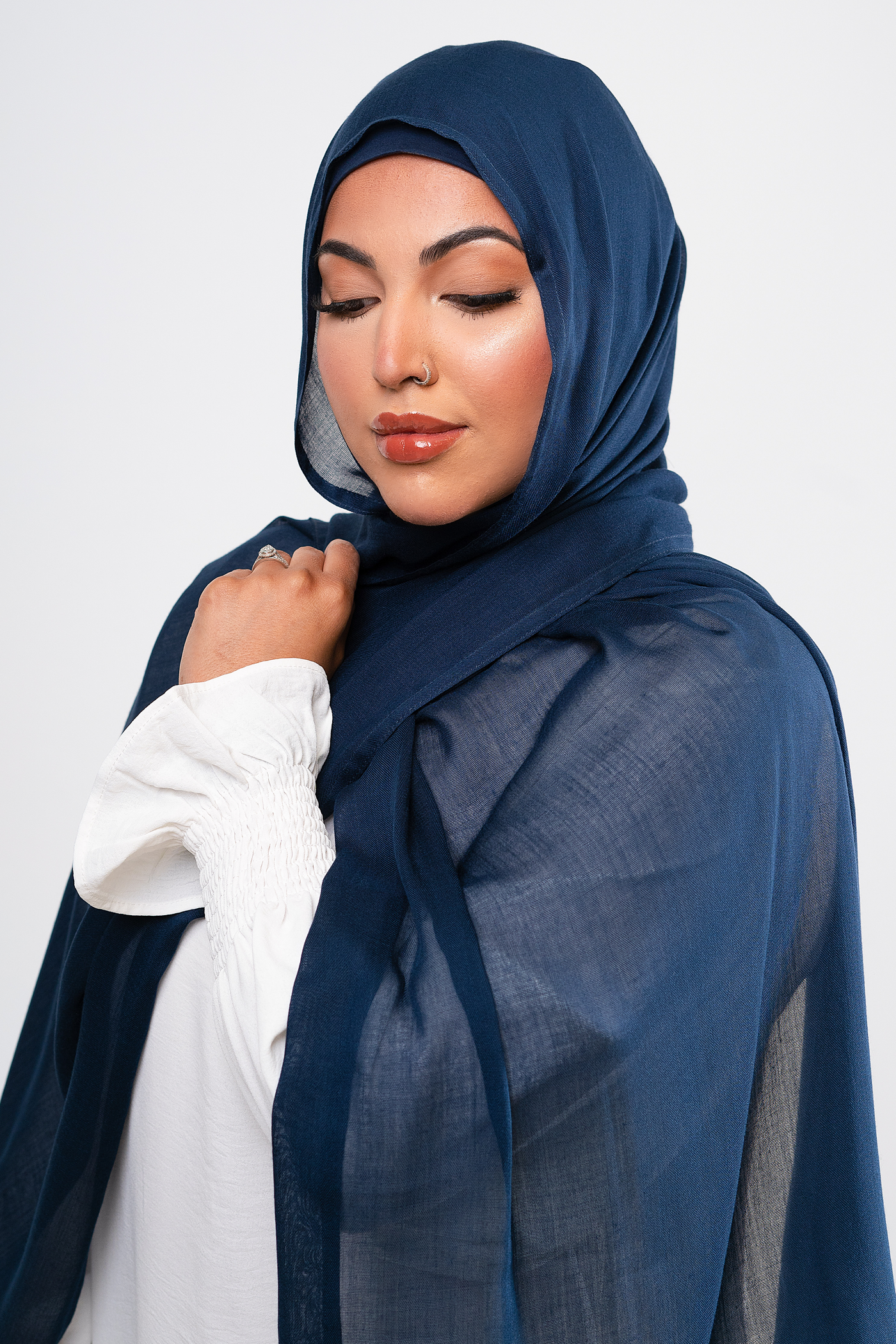 MIDNIGHT BLUE - Modal Hijab Set