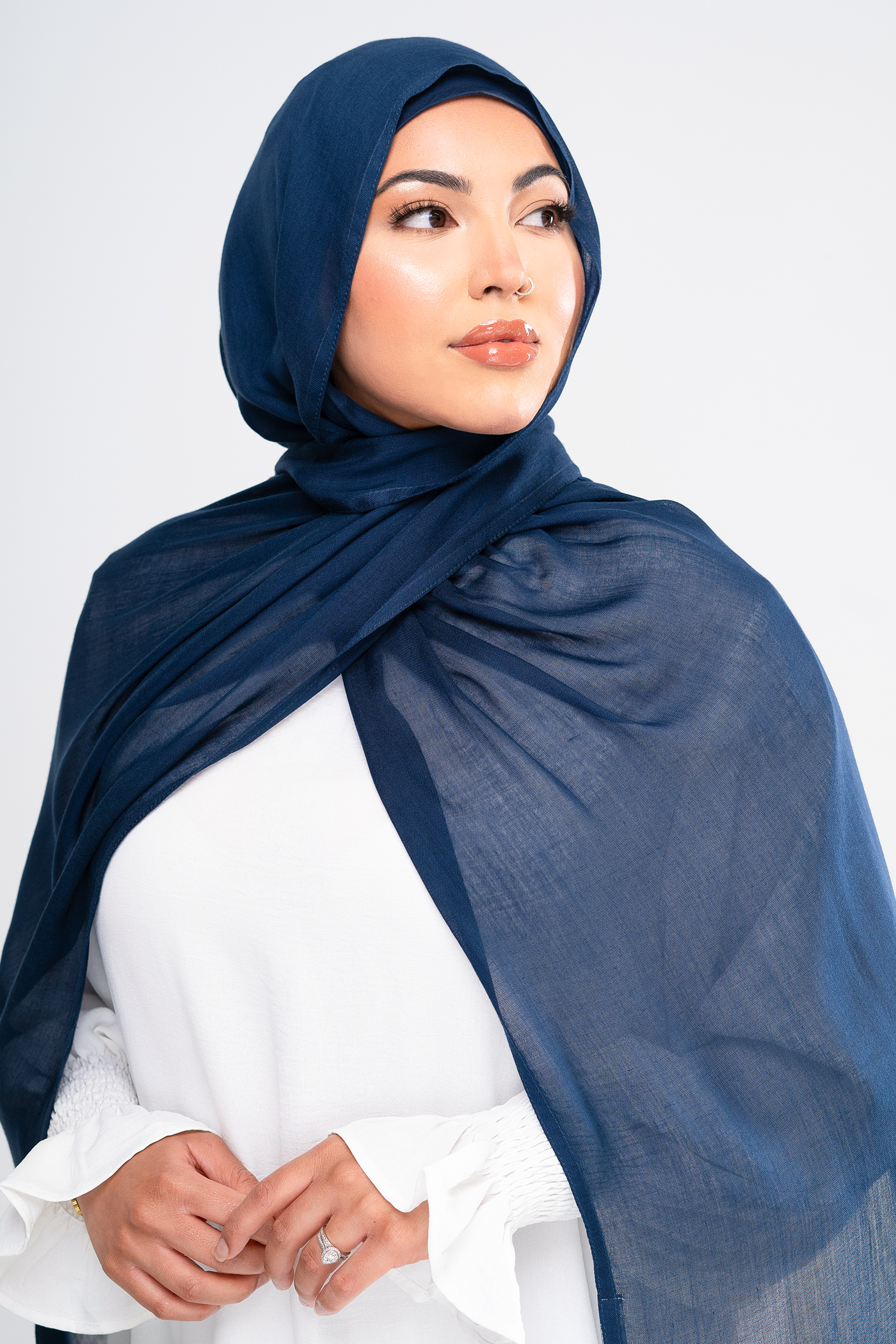 MIDNIGHT BLUE - Modal Hijab Set