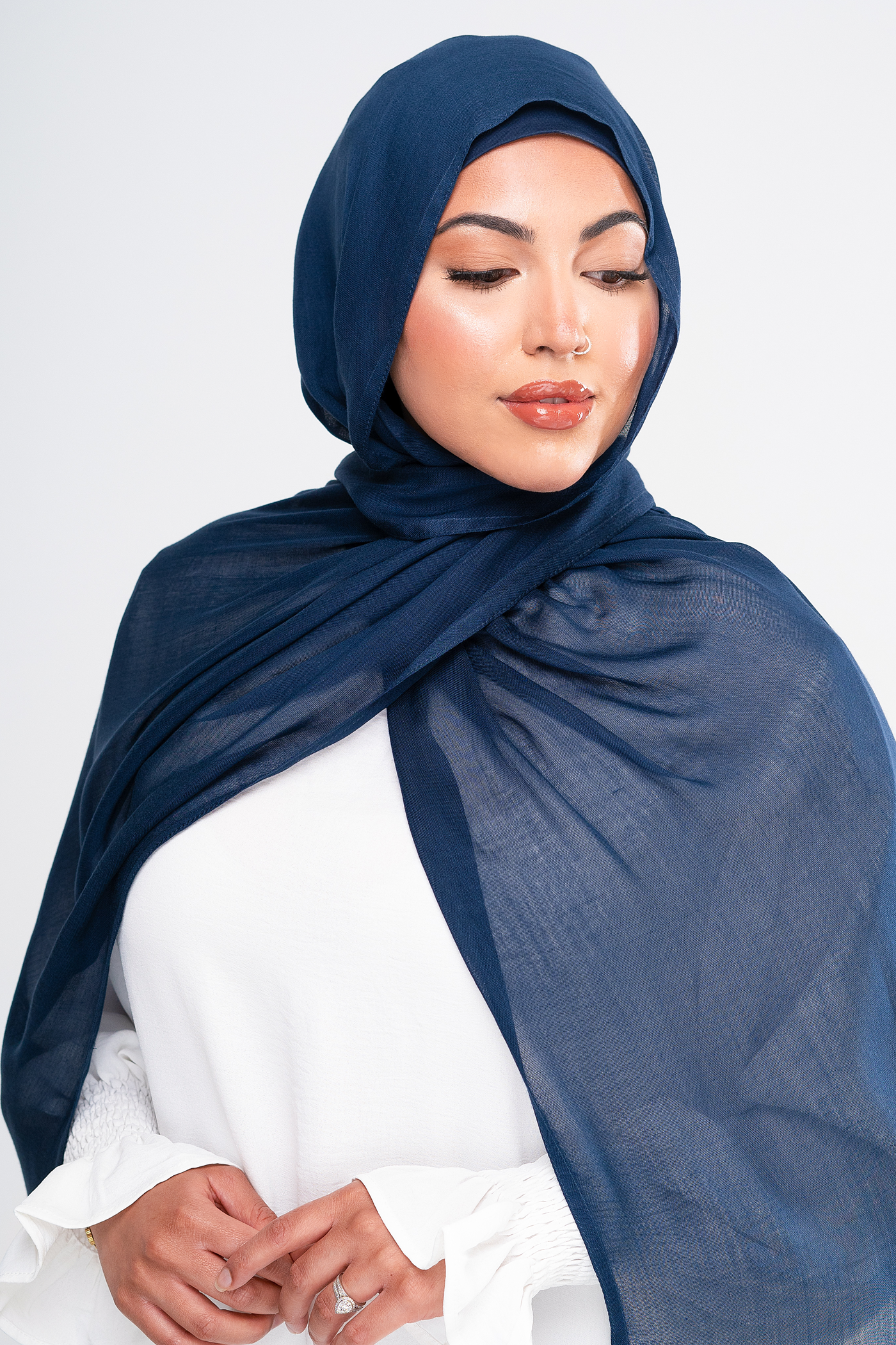 MIDNIGHT BLUE - Modal Hijab Set