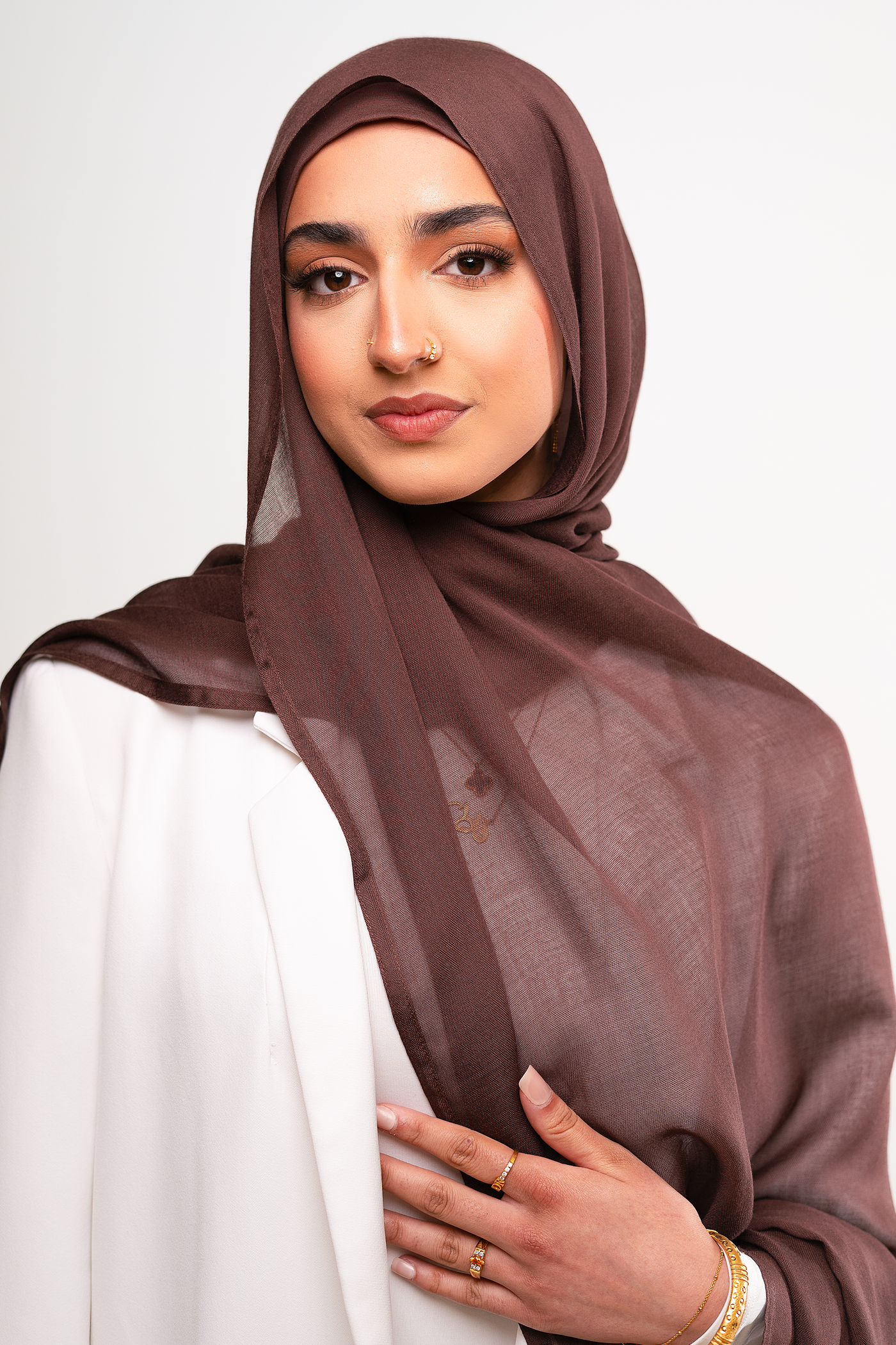 DEEP BROWN - Modal Hijab Set