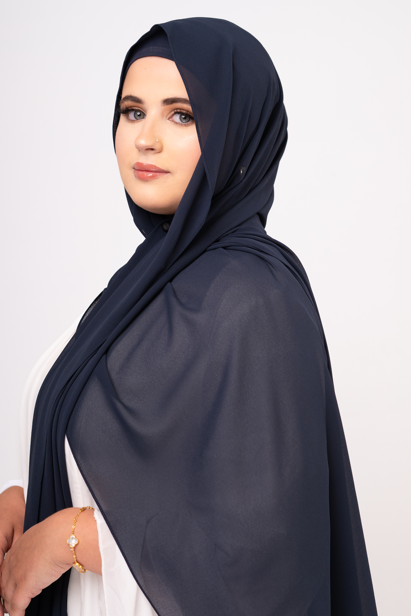 GRAPHITE BLUE - Chiffon Hijab Set