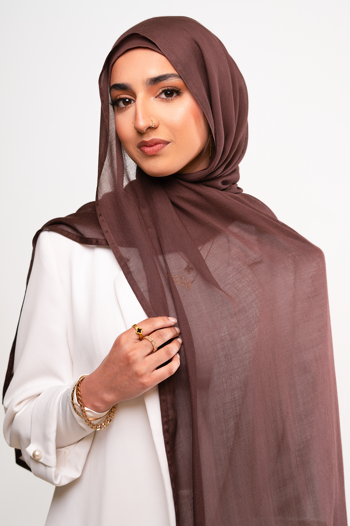 DEEP BROWN - Modal Hijab Set