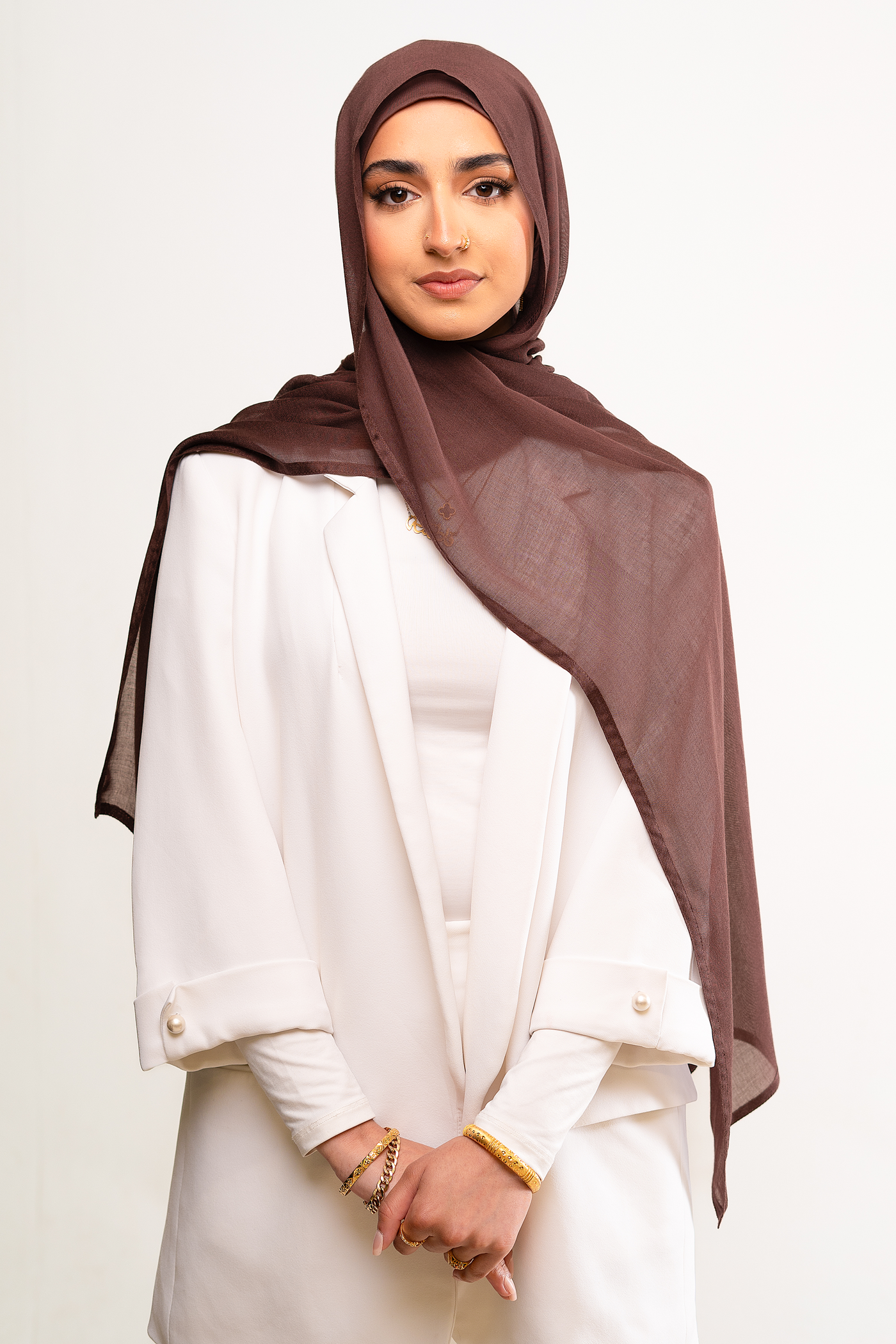 DEEP BROWN - Modal Hijab Set